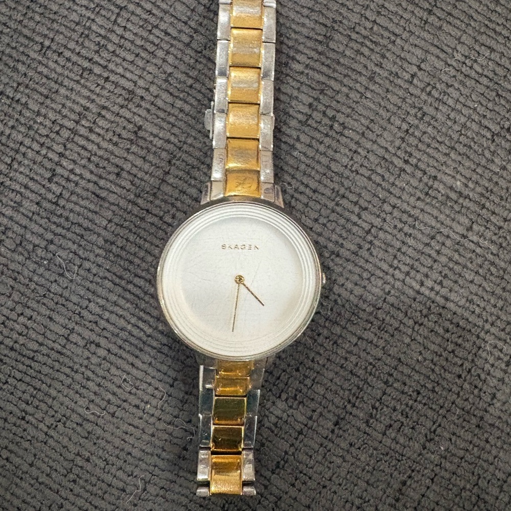 Two tone watch